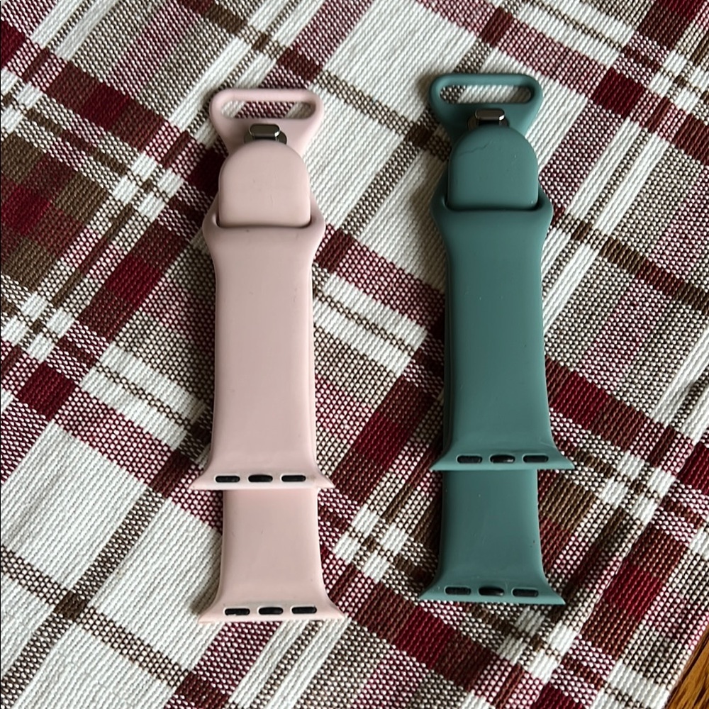 Pink and Green Watch Bands